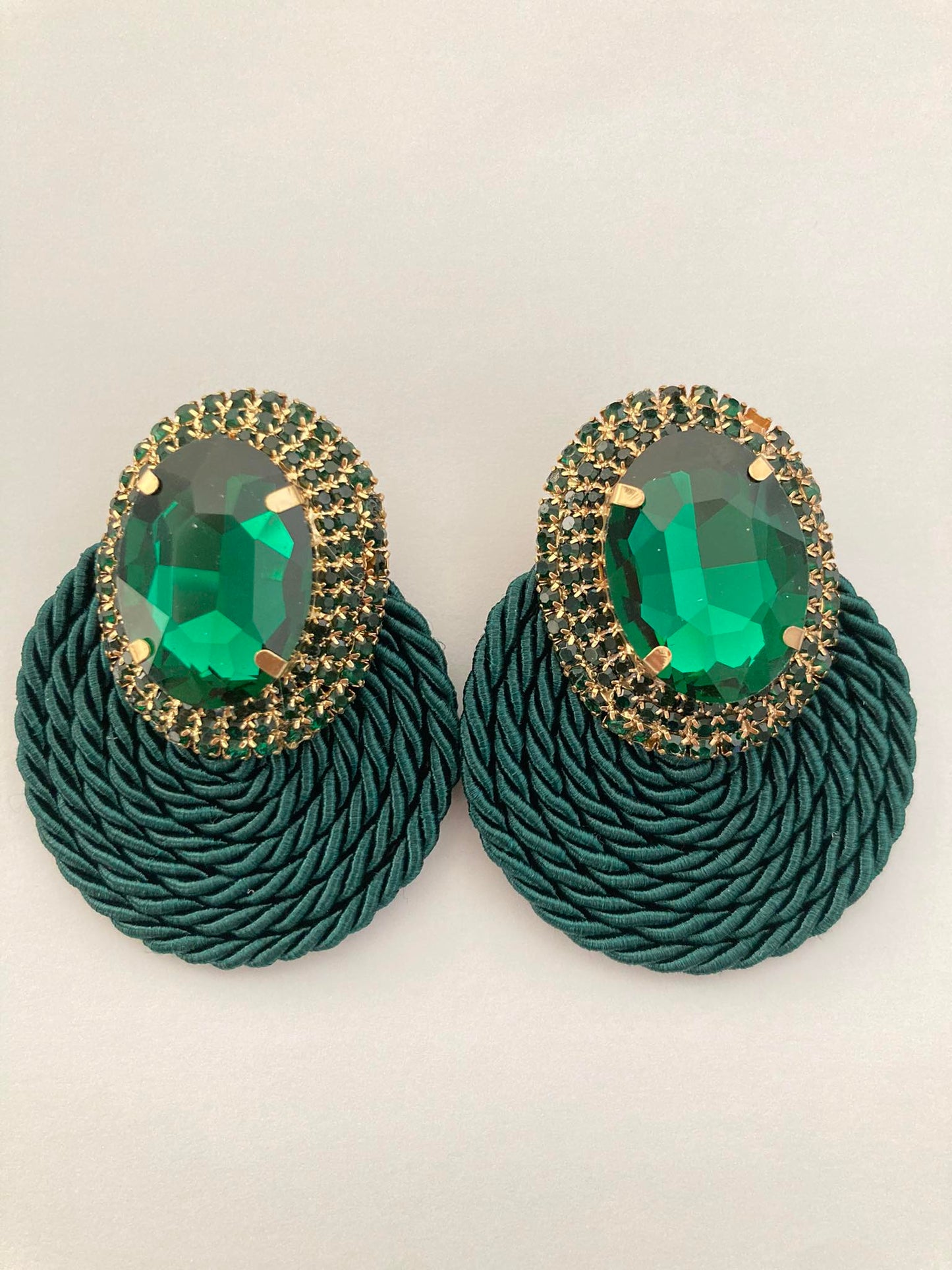 BOUCLES D'OREILLES EMERAUDE